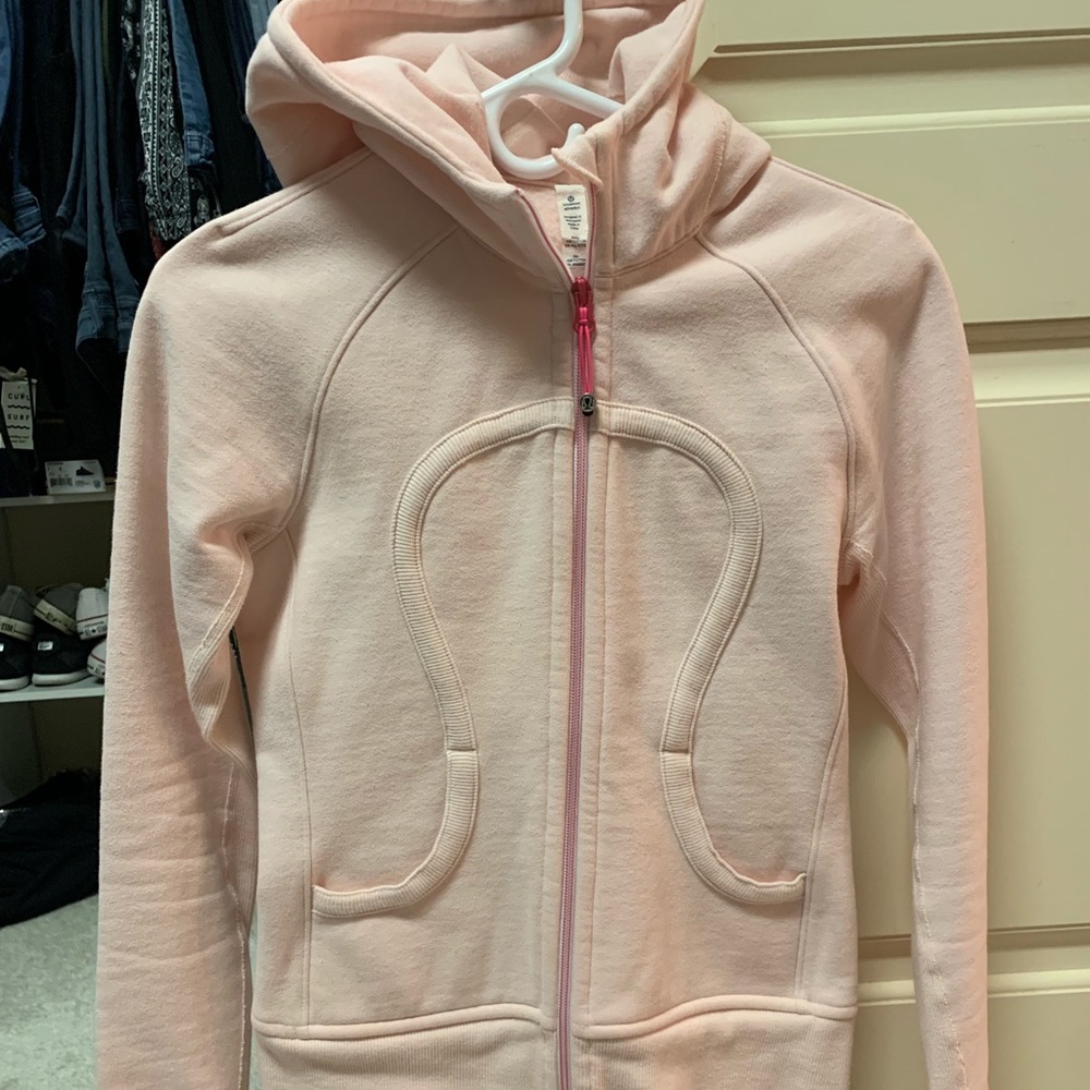 Lululemon - light pink zip up hoodie